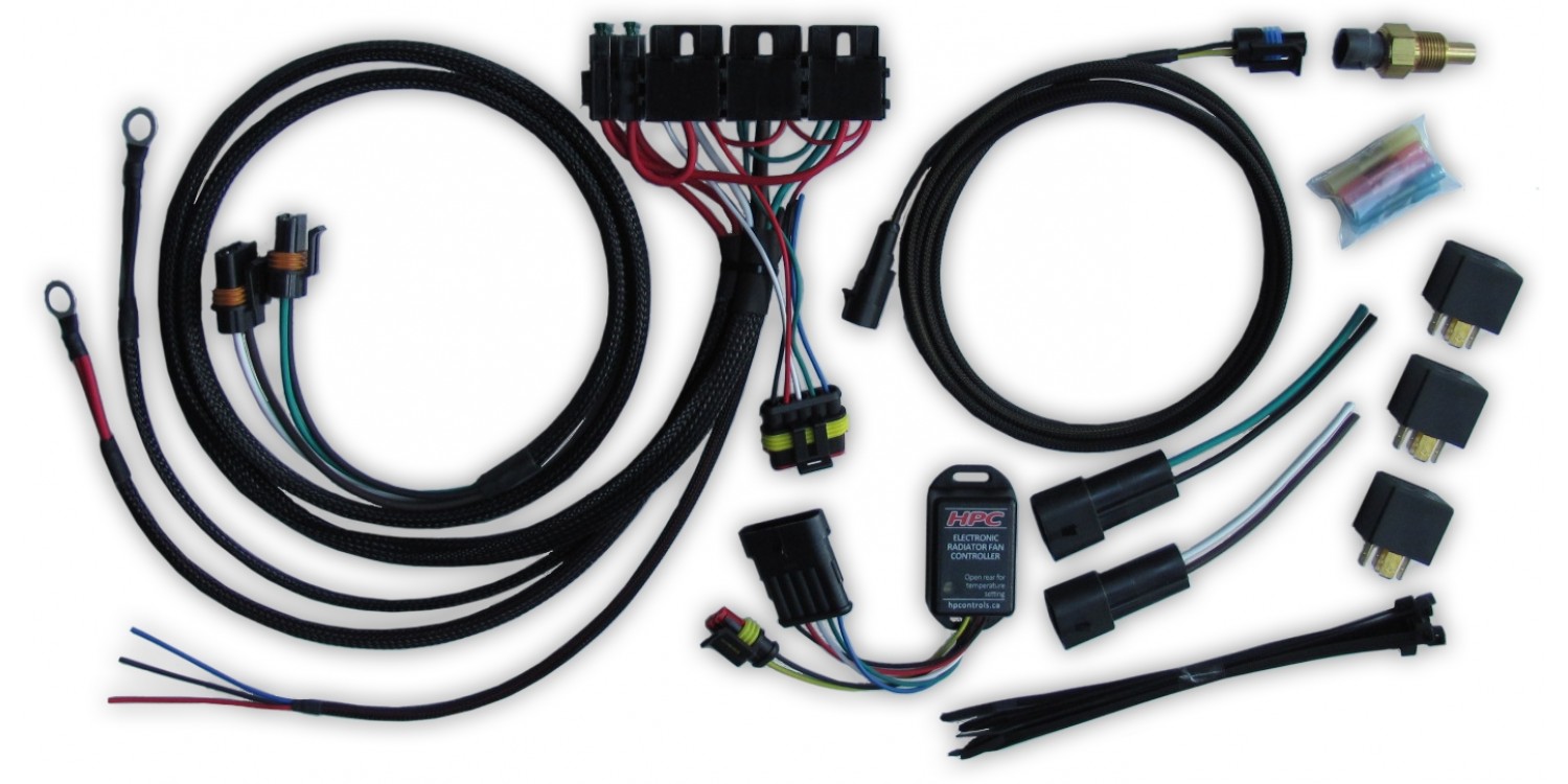 Adjustable Electric Radiator Fan Controller Kit 2 Speed